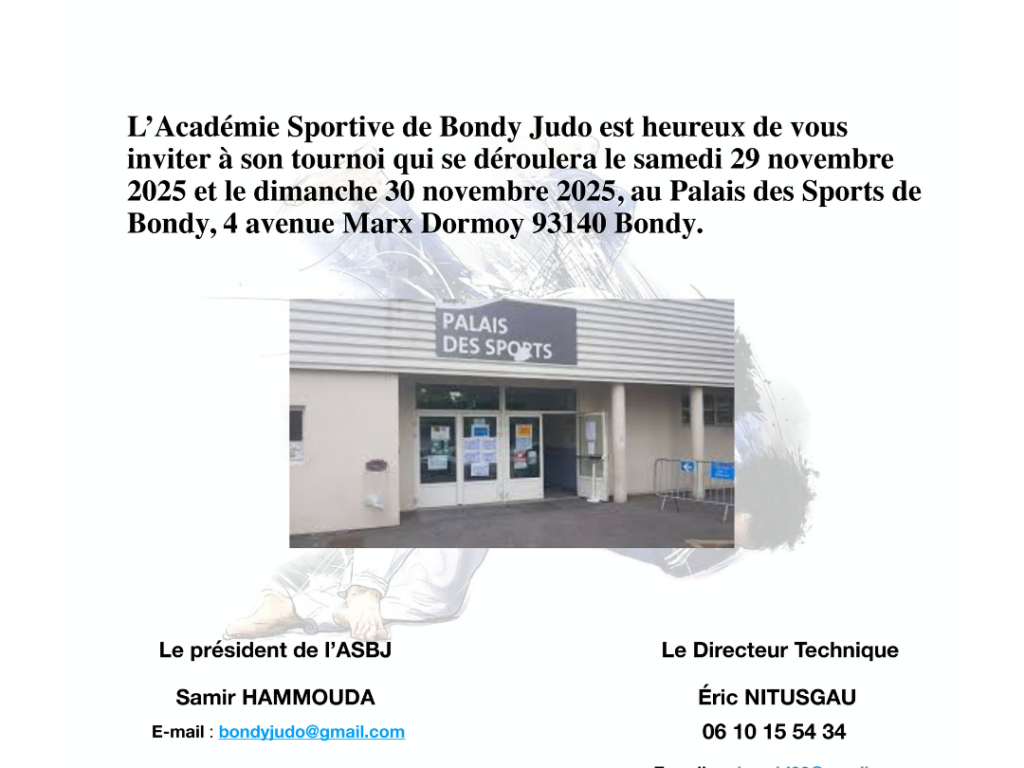 Image de l'actu 'Tournoi de l’Académie Sportive de Bondy Judo'