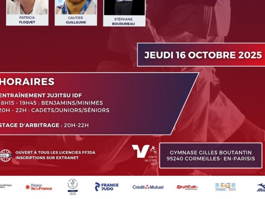 Image de l'actu 'ENTRAINEMENT JUJITSU IDF & STAGE ARBITRAGE'